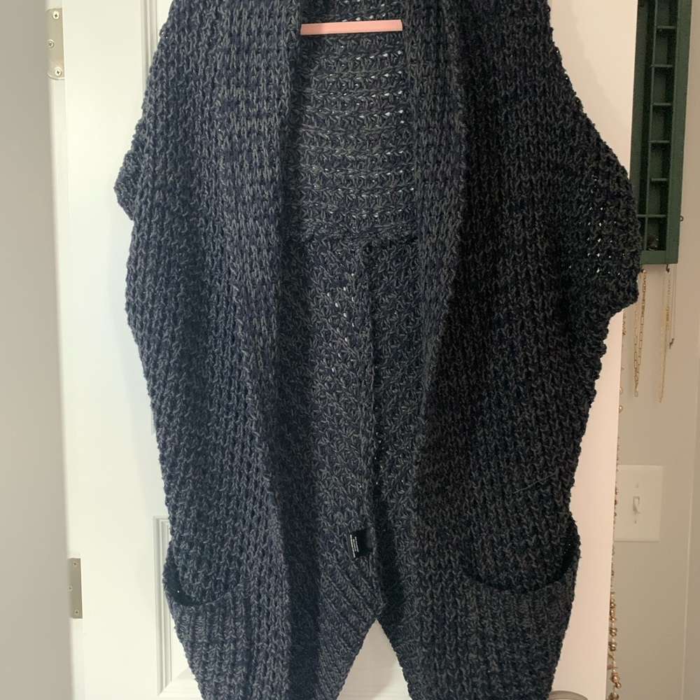 Patterson J Kincaid waffle knit shrug